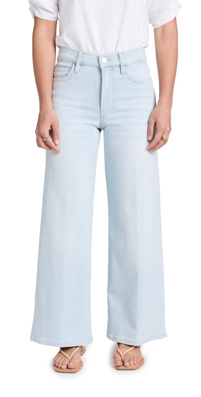 FRAME Petite Le Pixie Slim Palazzo Jeans Clarity