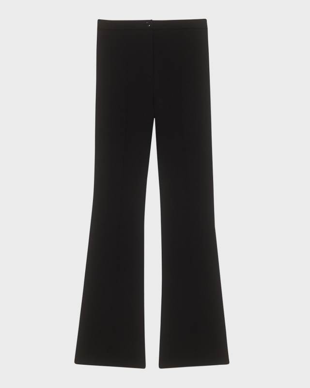 Compact Crepe Flare Pants
