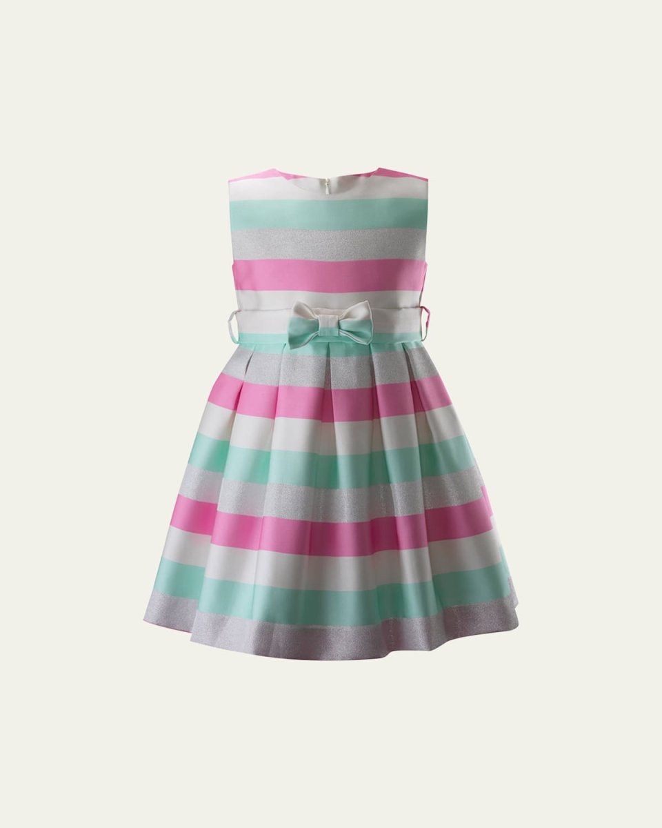 Girl's Sparkle Striped Party Dress, Size 2-14