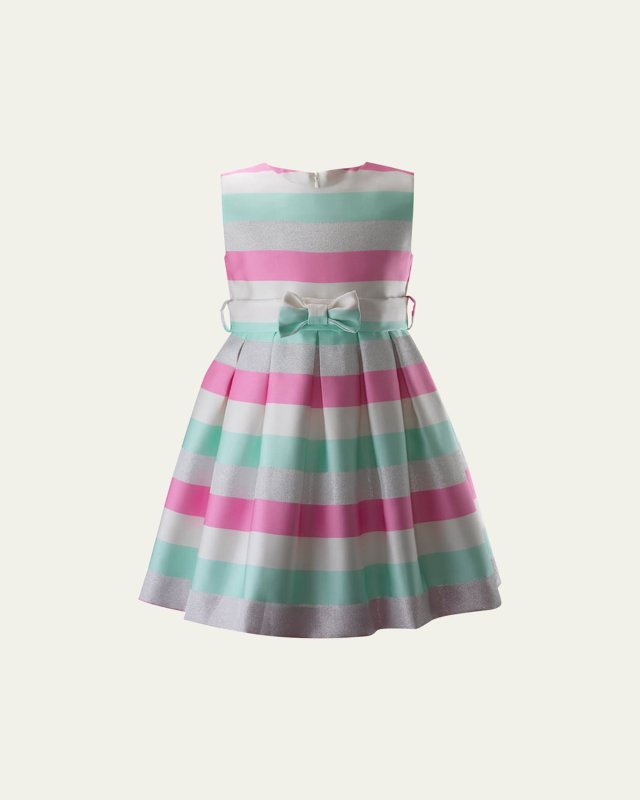 Girl's Sparkle Striped Party Dress, Size 2-14