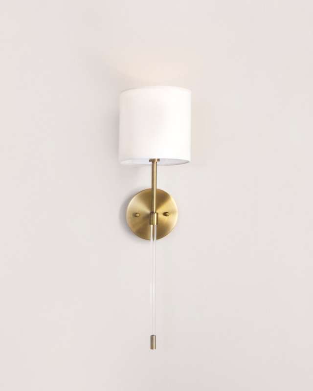 Acrylic & Brass Sconce