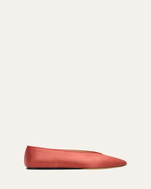 Regency Satin Ballerina Flats