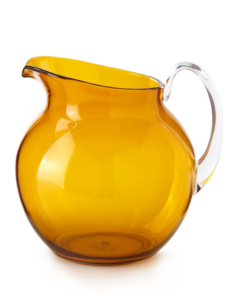 Palla Transparent Acrylic Pitcher, Amber