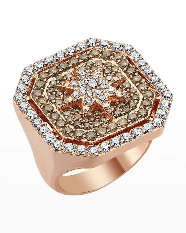 Venus Star Two-Tone Diamond Ring