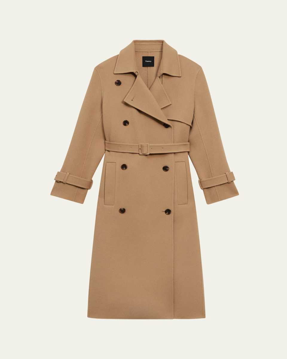 New Divide Double-Face Wool Trench Coat