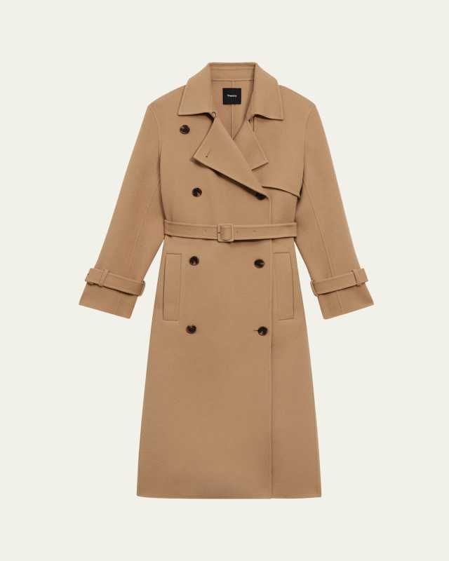 New Divide Double-Face Wool Trench Coat