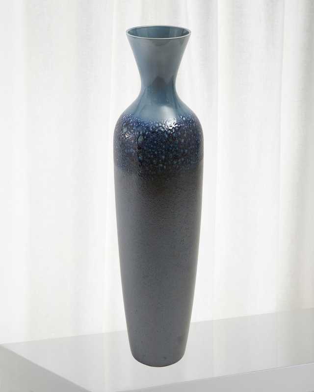 Large Sapphire Ombre Vase