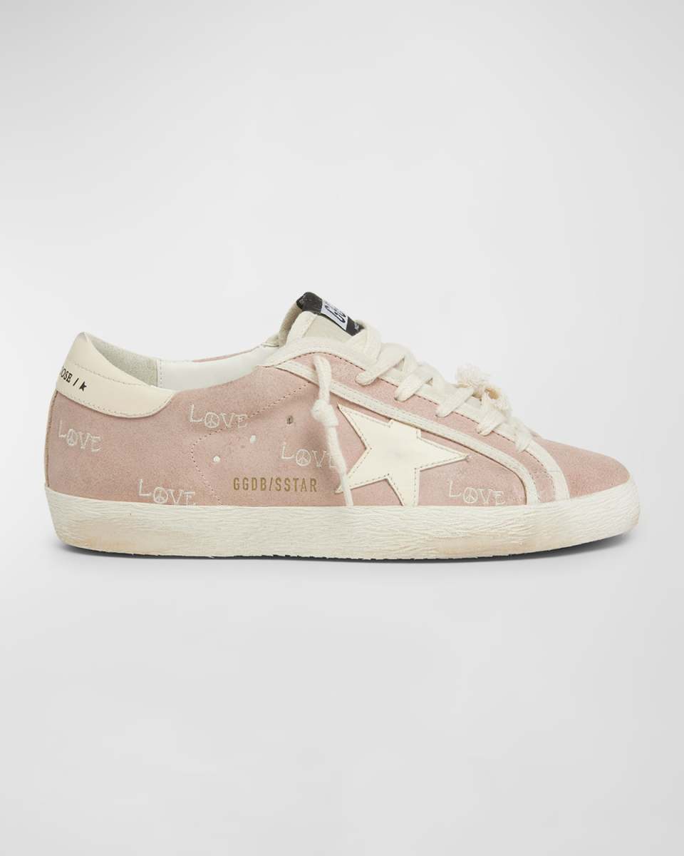 Superstar Suede Embroidered Low-Top Sneakers