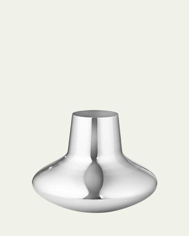 Stainless Steel Vase, 8.8"T