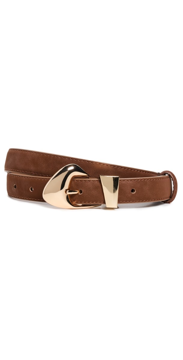 SHASHI Isosceles Buckle Belt Black