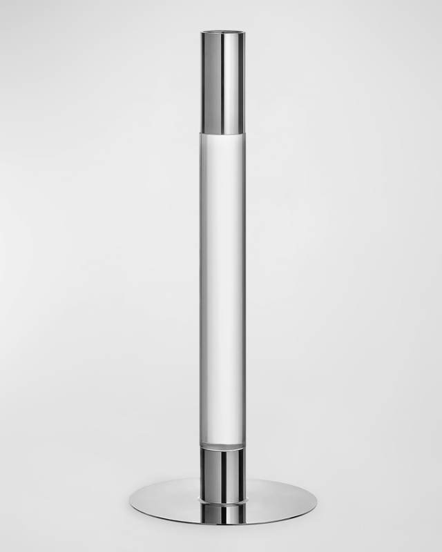 10" Lumiere Candlestick, Silver