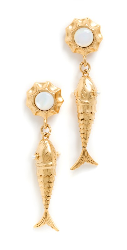 Brinker + Eliza Dory Earrings Gold