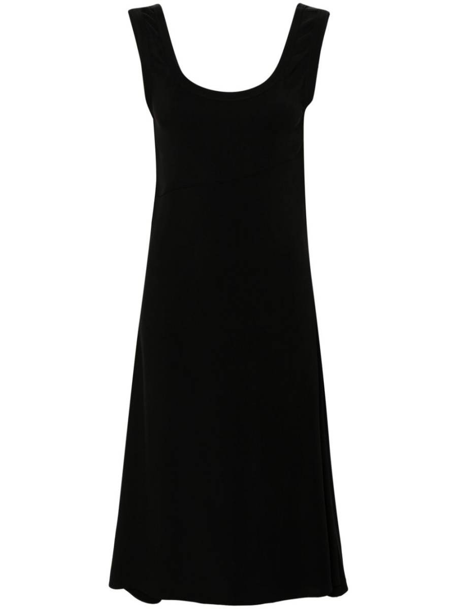 scoop-neck midi dress