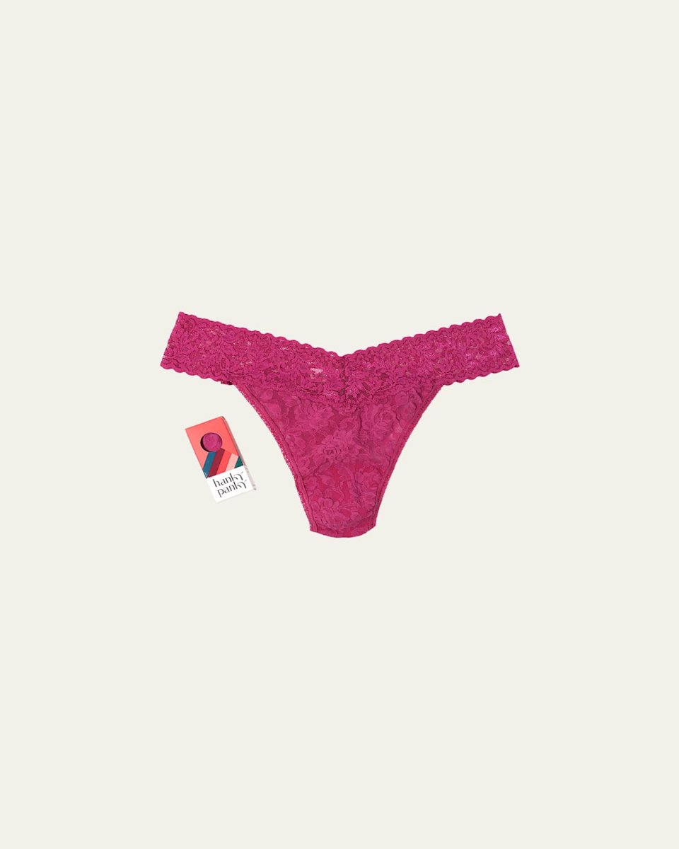 Original-Rise Lace Thong