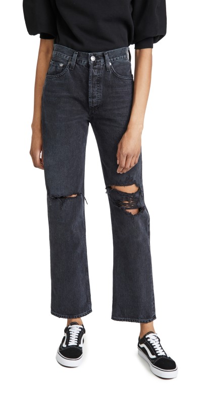 AGOLDE Lana Mid Rise Straight Jeans Disorder
