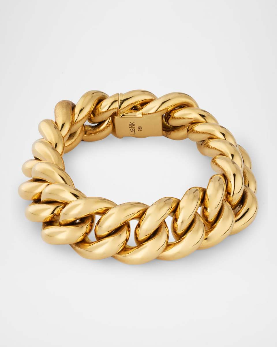 Golden Dreams 18K Yellow Gold Signature Curb Link Bracelet