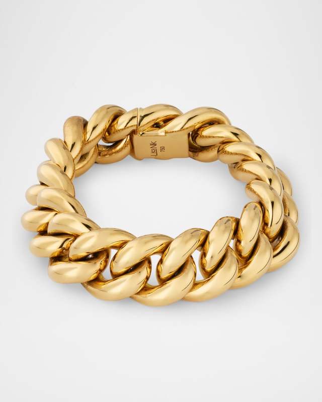 Golden Dreams 18K Yellow Gold Signature Curb Link Bracelet