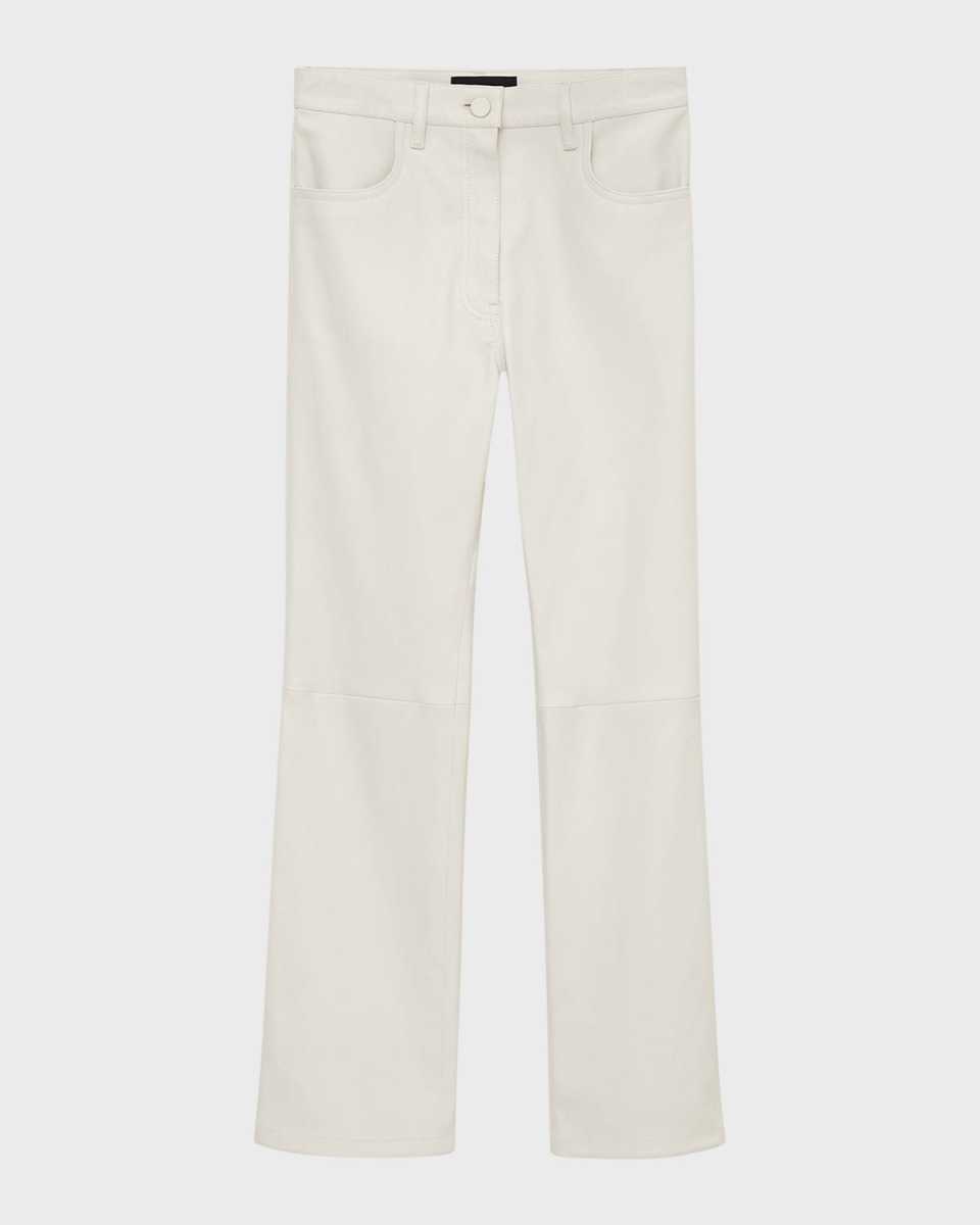 Duke Cropped High-Rise Leather Pants