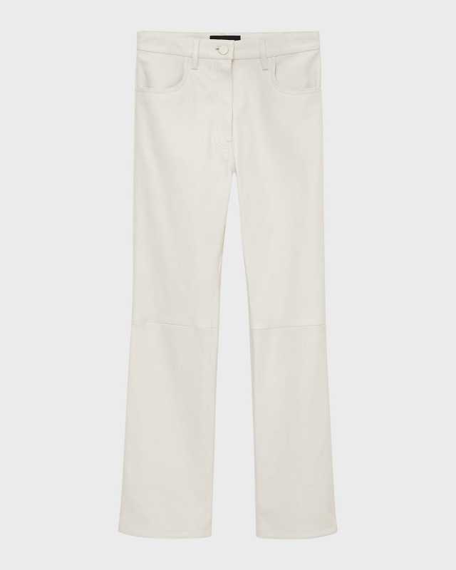 Duke Cropped High-Rise Leather Pants
