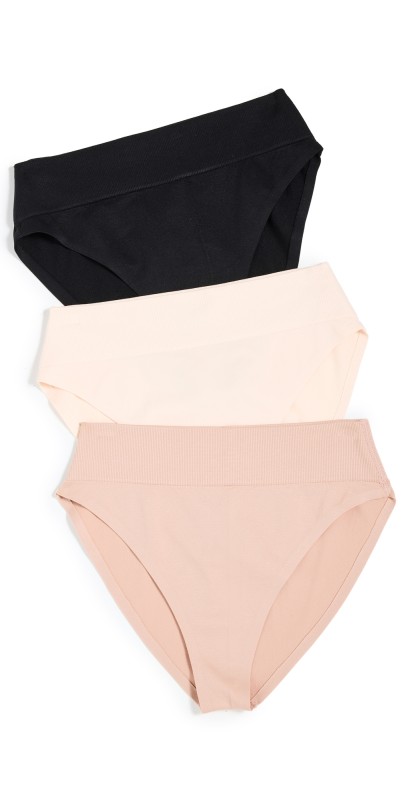 Honeydew Intimates Devin Bikini 3 Pack Black/Seashell/Base