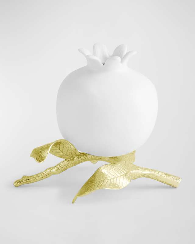 Pomegranate Porcelain Bud Vase