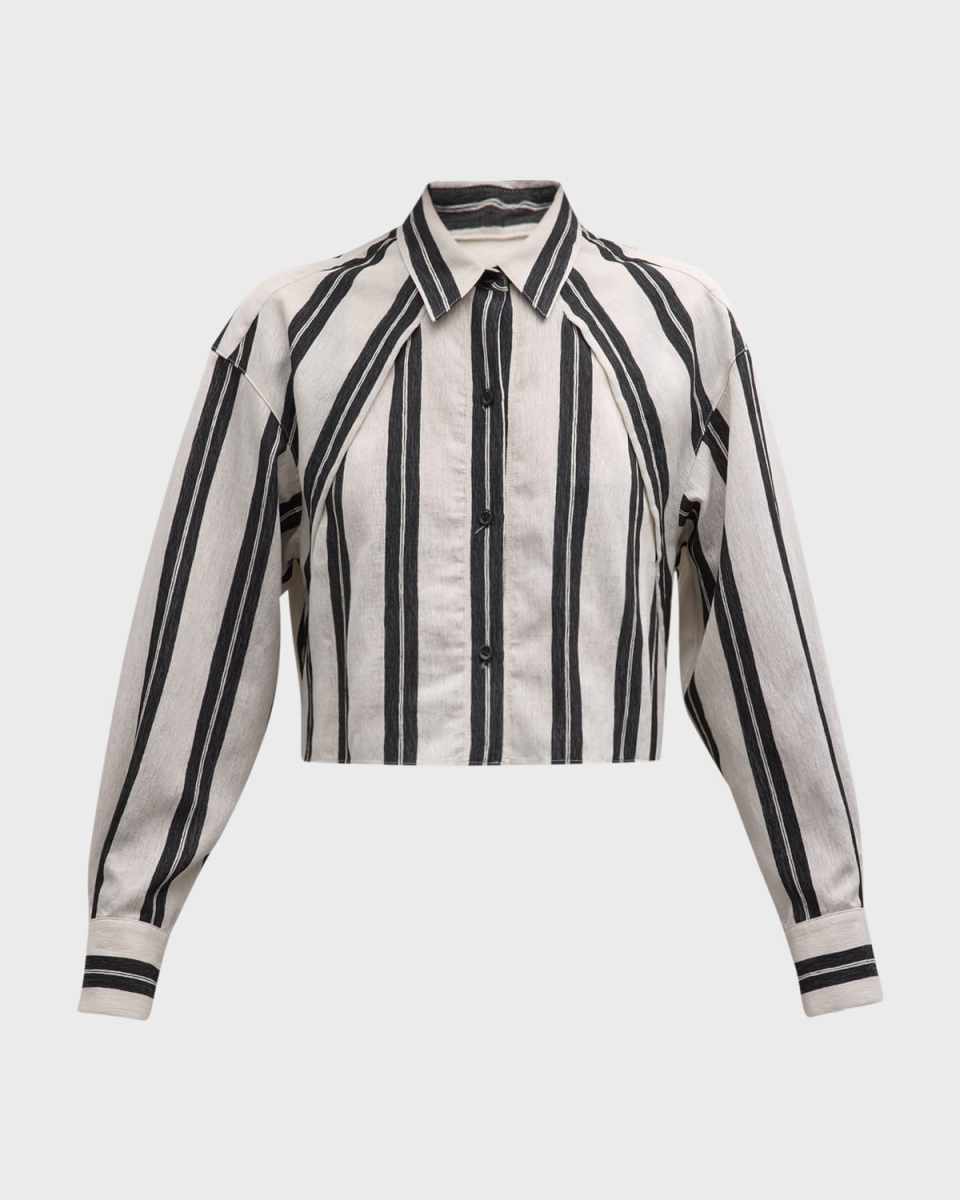 Fabana Striped Button-Front Shirt