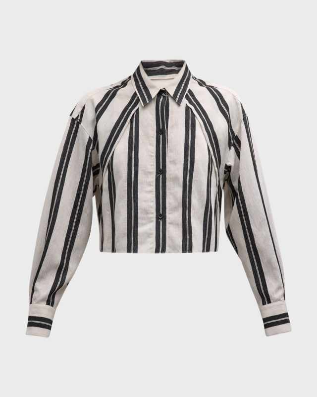 Fabana Striped Button-Front Shirt