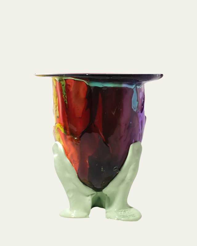 Amazonia Medium Resin Vase, 10" Tall