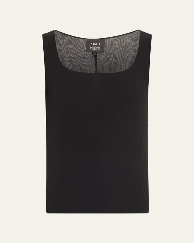 Sleeveless Silk Shell