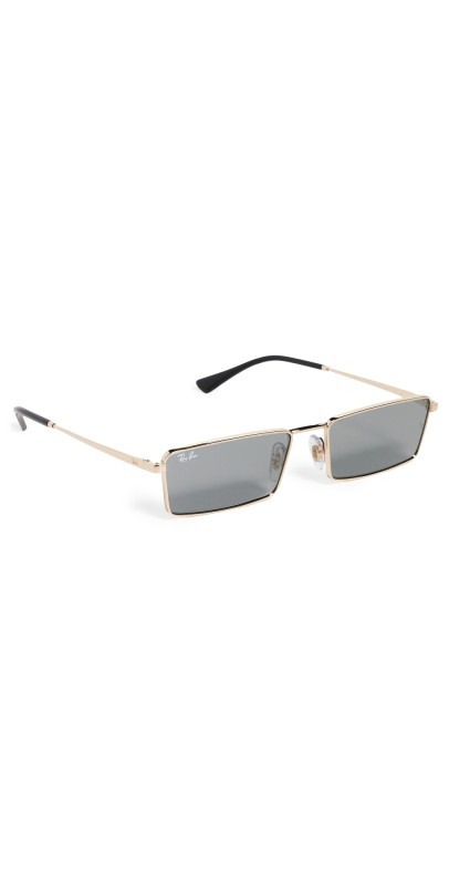 Ray-Ban RB3741 Emy Rectangular Sunglasses Light Gold