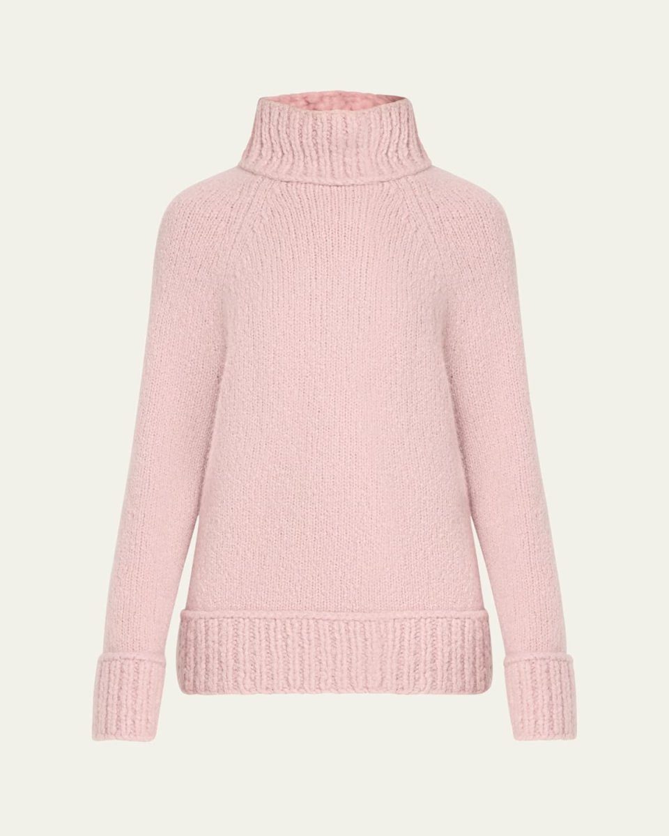 Oversized Turtleneck Cashmere Sweat
