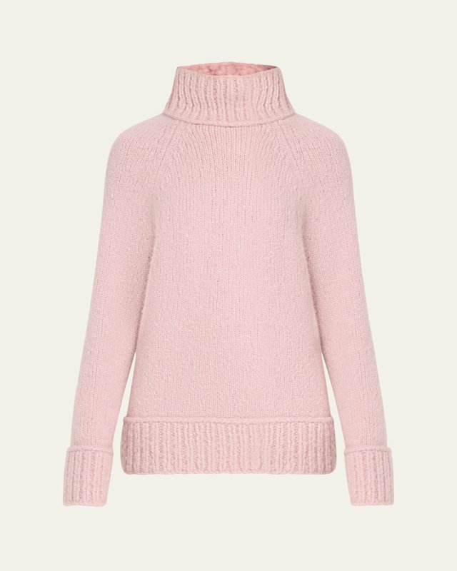 Oversized Turtleneck Cashmere Sweat