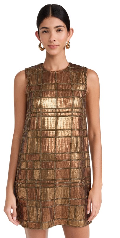 ALEXIS Emani Short Dress Bronze