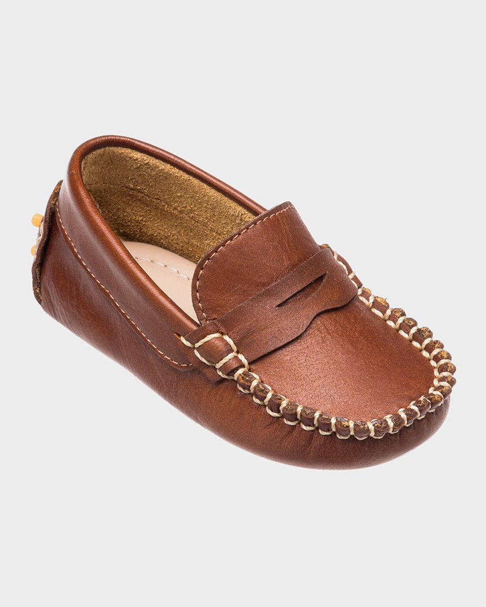 Boy's Logan Penny Leather Drivers,