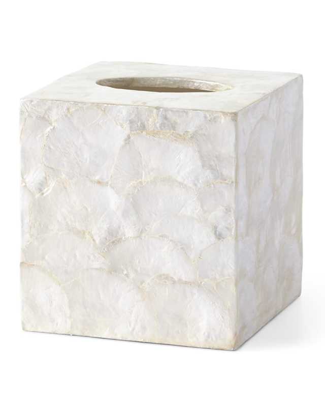 Andria Capiz Tissue Box Cover