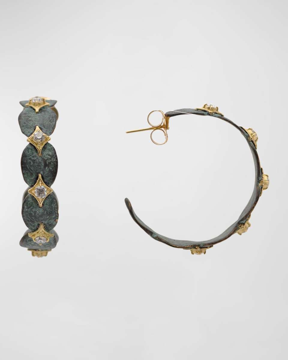 Old World 35mm Art Hoop Earrings