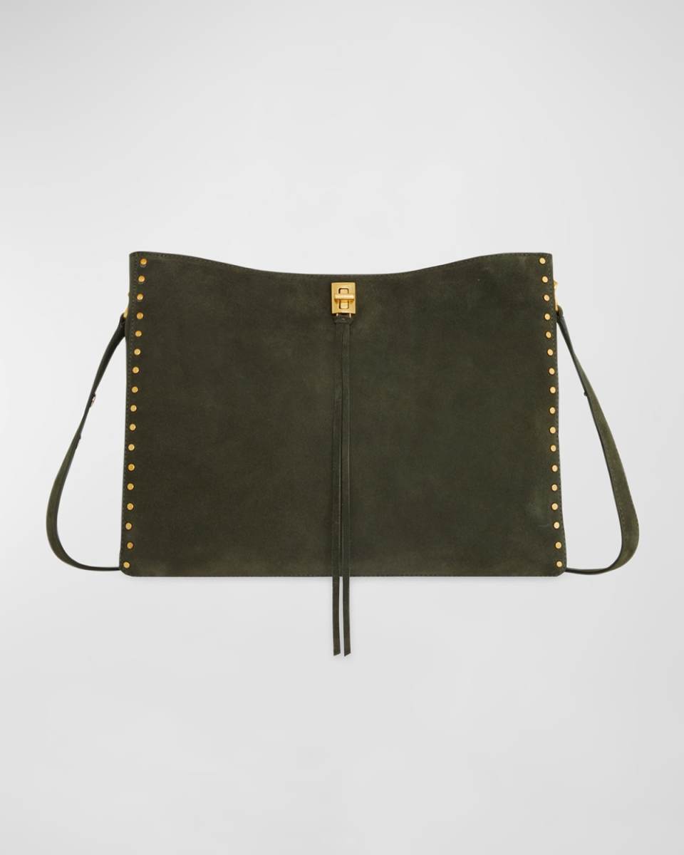 Darren Large Suede Shoulder Bag