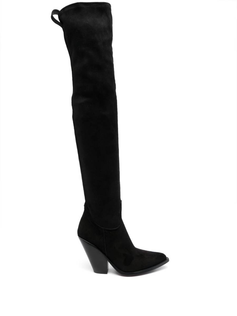 90mm pointed-toe suede boots
