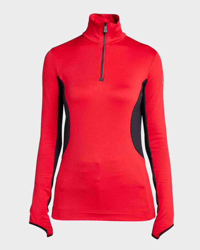 Colorblock Quarter-Zip Sweatshirt