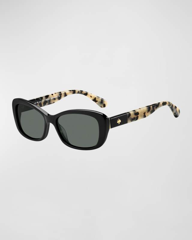 claretta two-tone oval sunglasses