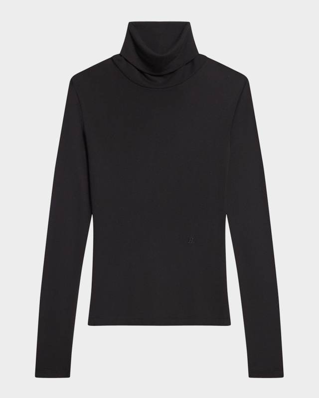 Long-Sleeve Turtleneck Top