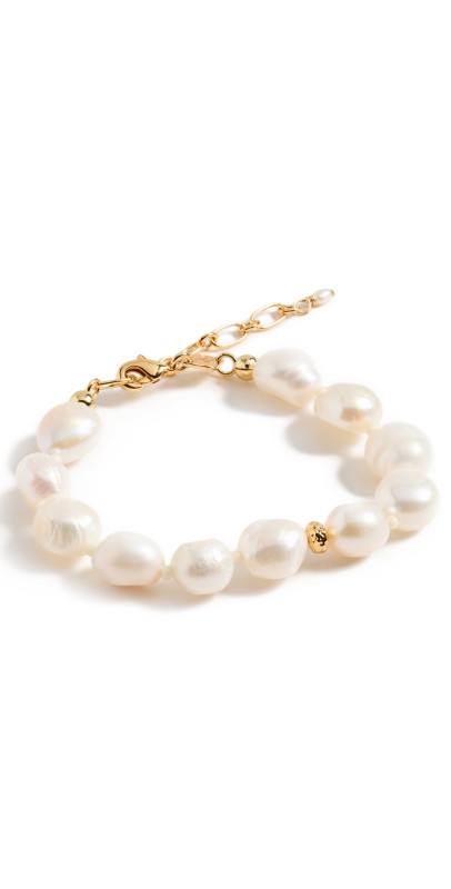 Anni Lu Big Stellar Pearly Bracelet Gold