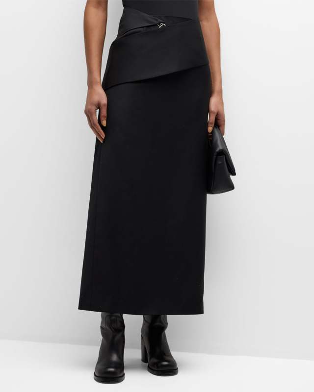 Harry Waist-Wrap Maxi Skirt