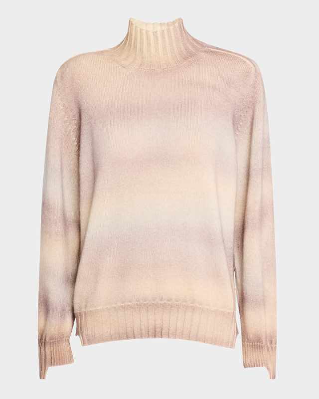 Diadem Airbrushed Cashmere Turtleneck Sweater