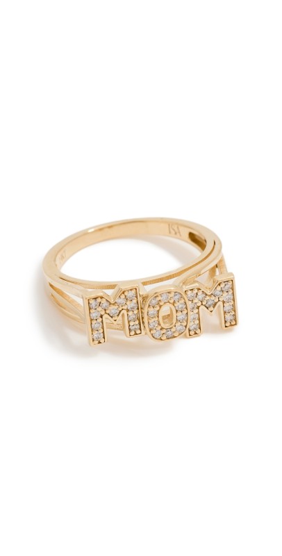 Isa Grutman 14k Mom Ring Yellow Gold