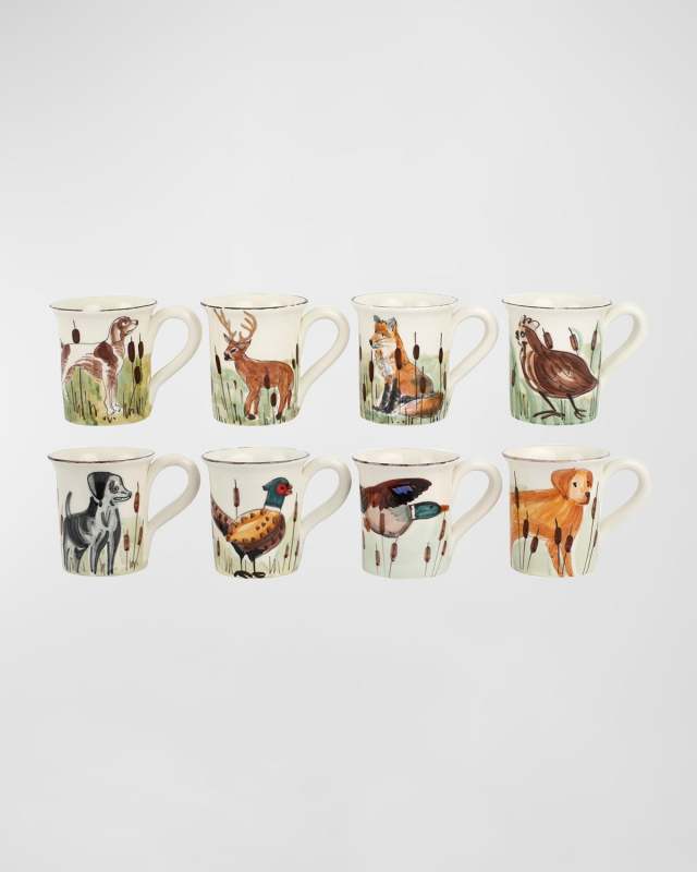 Wildlife Assorted Mugs, Set of 8