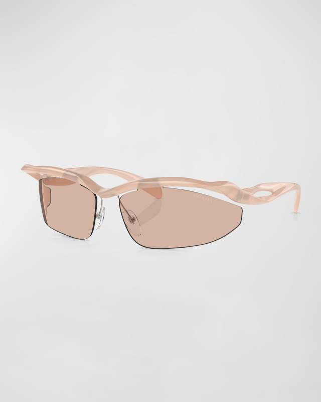 Contemporary Propionate & Plastic Cat-Eye Sunglasses