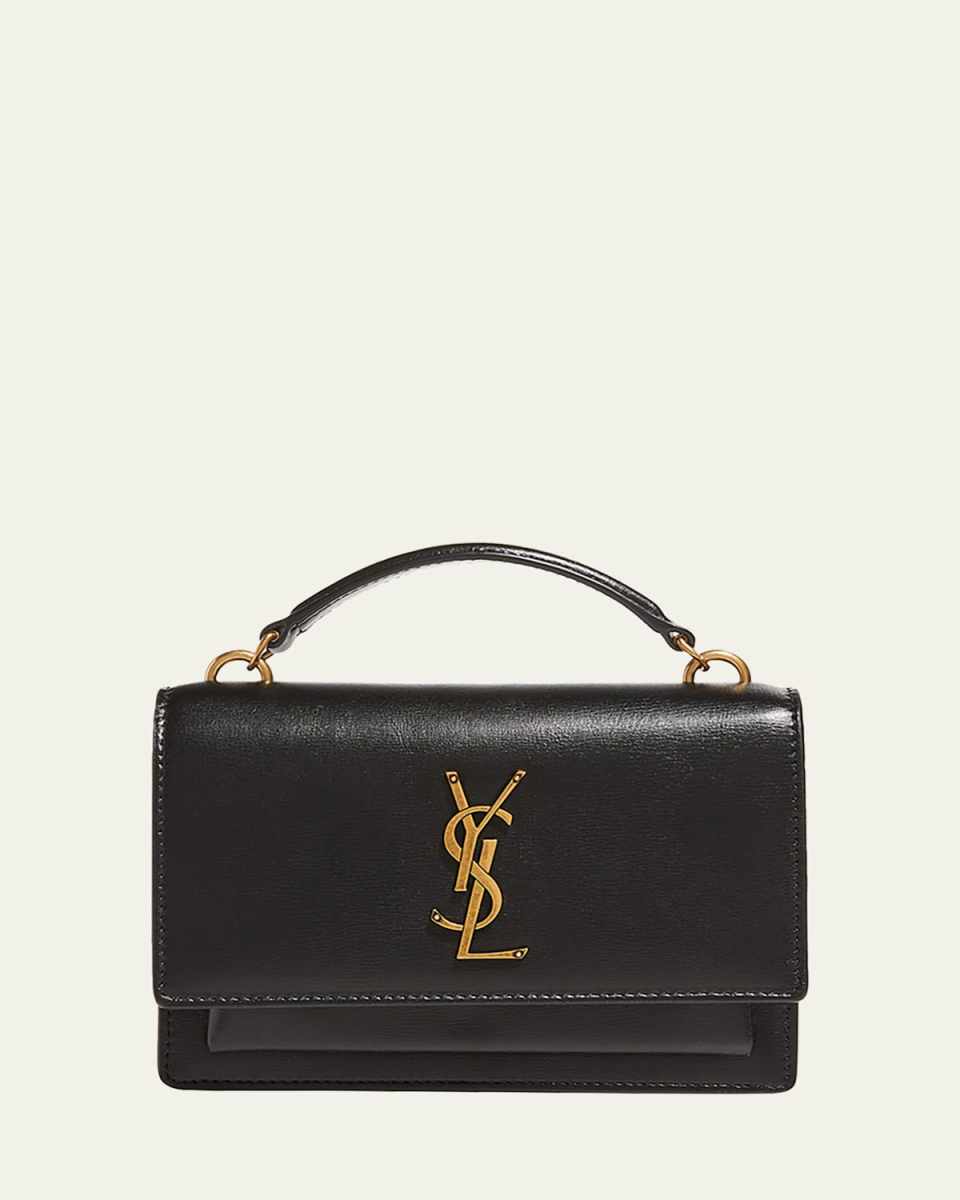 Sunset Medium YSL Top-Handle Crossbody Bag in Smooth Leather