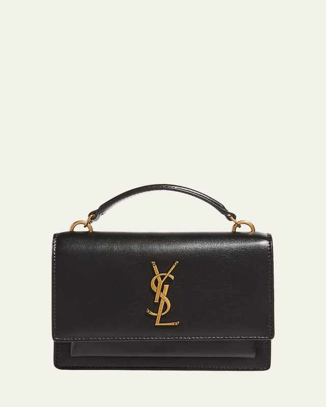 Sunset Medium YSL Top-Handle Crossbody Bag in Smooth Leather