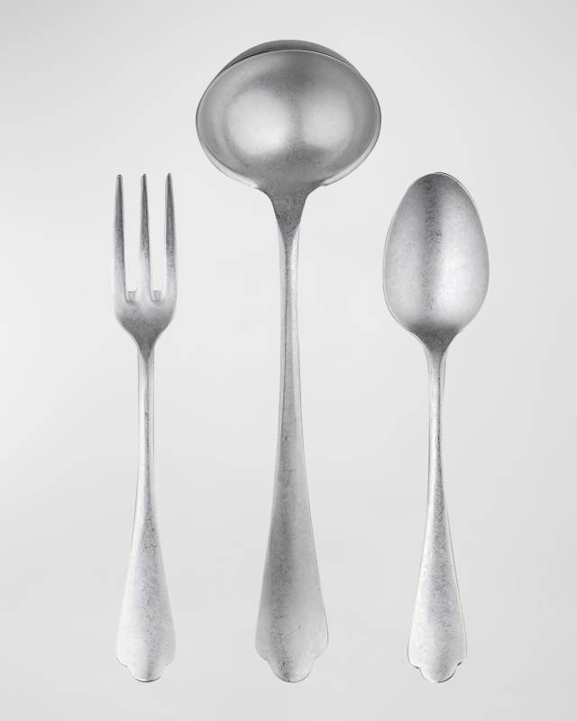 Dolce Vita Pewter 3-Piece Serving Set
